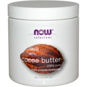 زبدة الكاكاو (Now Solutions Cocoa Butter (Pure). (207 ml